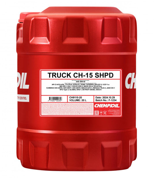 chempioil-15-truck-shpd-20w-50-20l-front