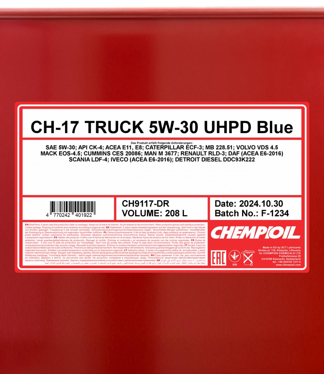 chempioil-17-truck-uhpd-5w-30-blue-208l-spec