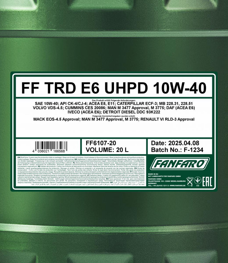 fanfaro-trd-e6-uhpd-10w-40-20l-spec