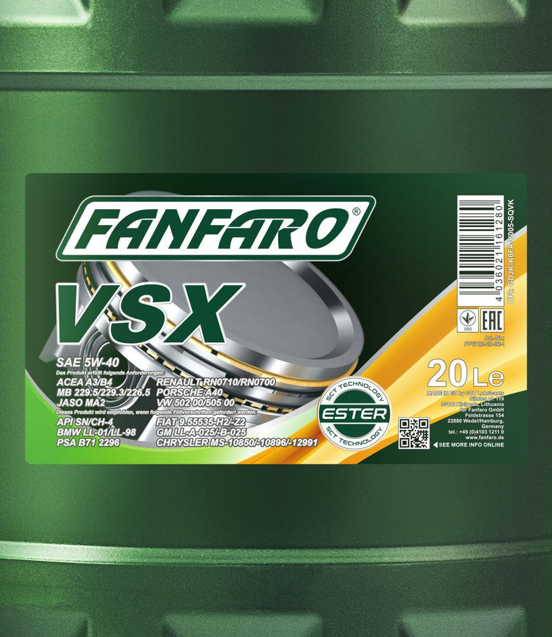 fanfaro-vsx-5w-40-20l-spec