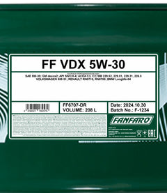 fanfaro-vdx-5w-30-208l-spec