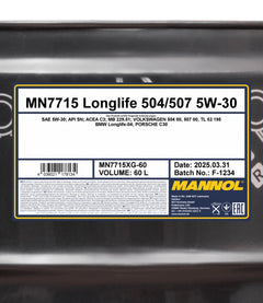 mannol-7715-longlife-504/507-5w-30-60l-spec