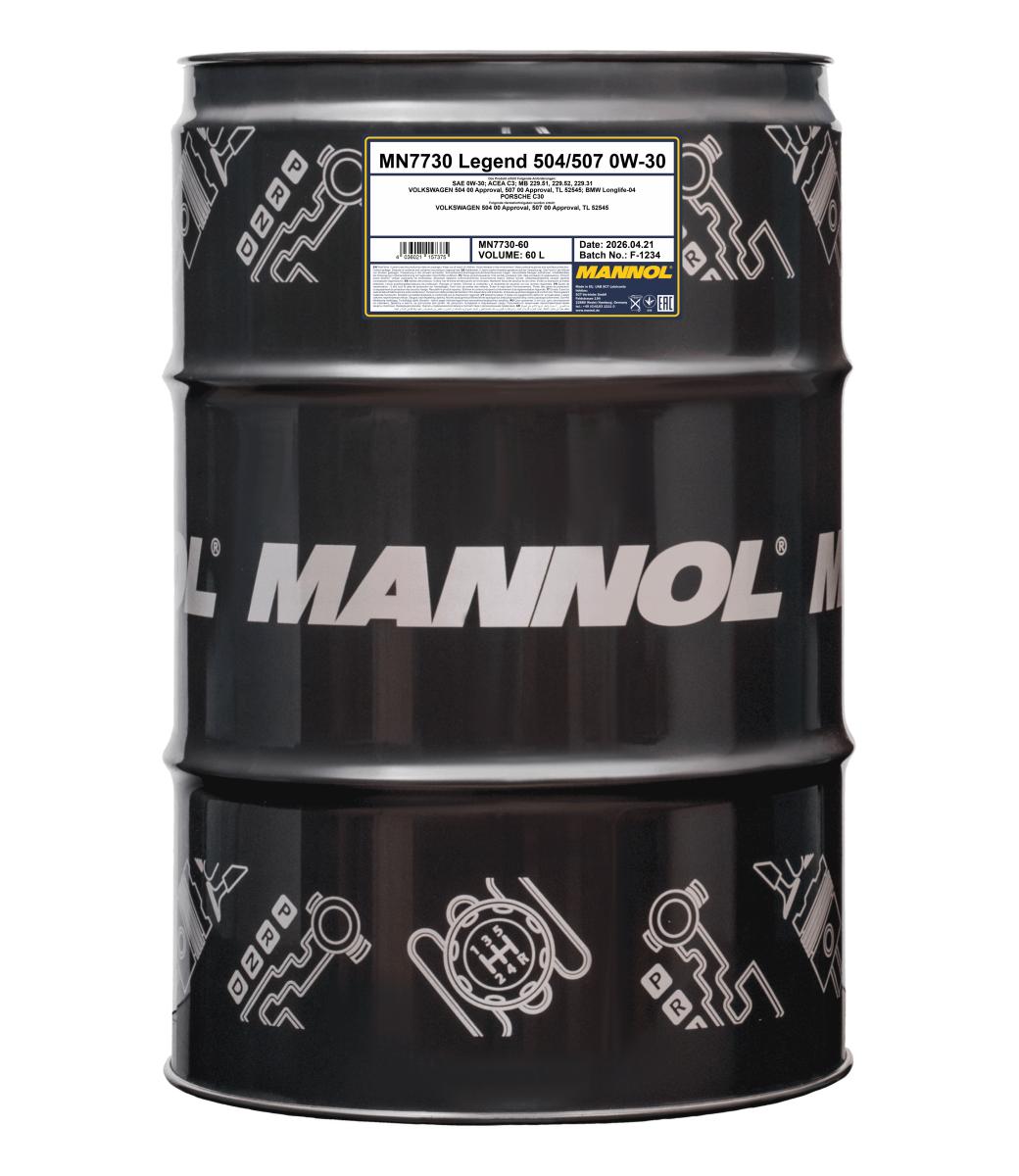 MANNOL 7730 Legend 504/507 0W-30-60l-front